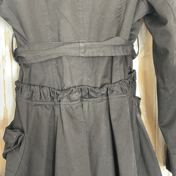 Designer made custom lined black jacket with brown velvet lined detail size XL - Picture 12 of 15